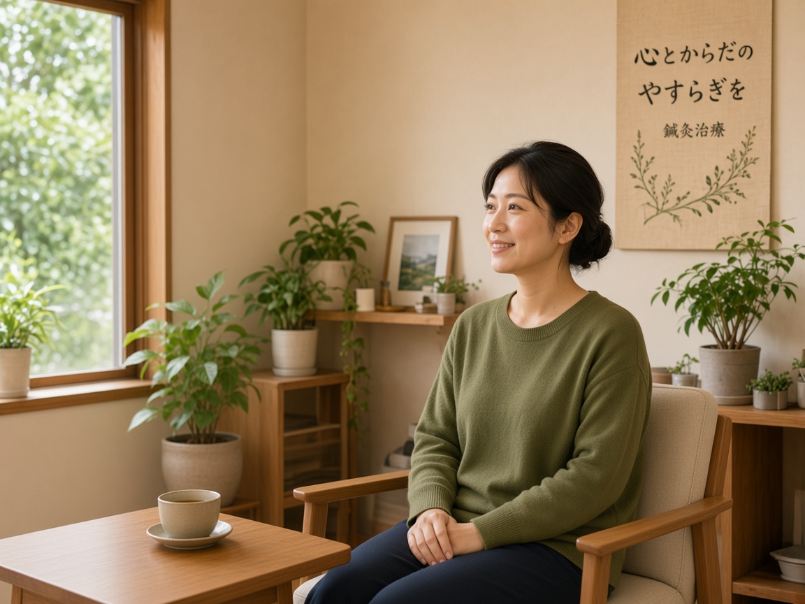 施術を終えてくつろぐ様子
