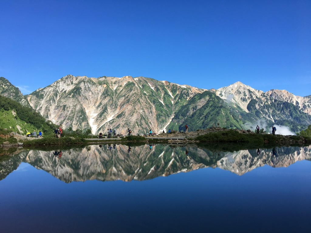 趣味の登山の様子